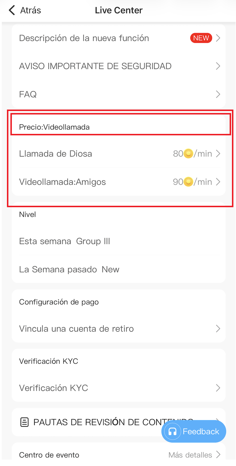 live center- precio de la llamada-yaar-app-yaar-espanol-oficial
