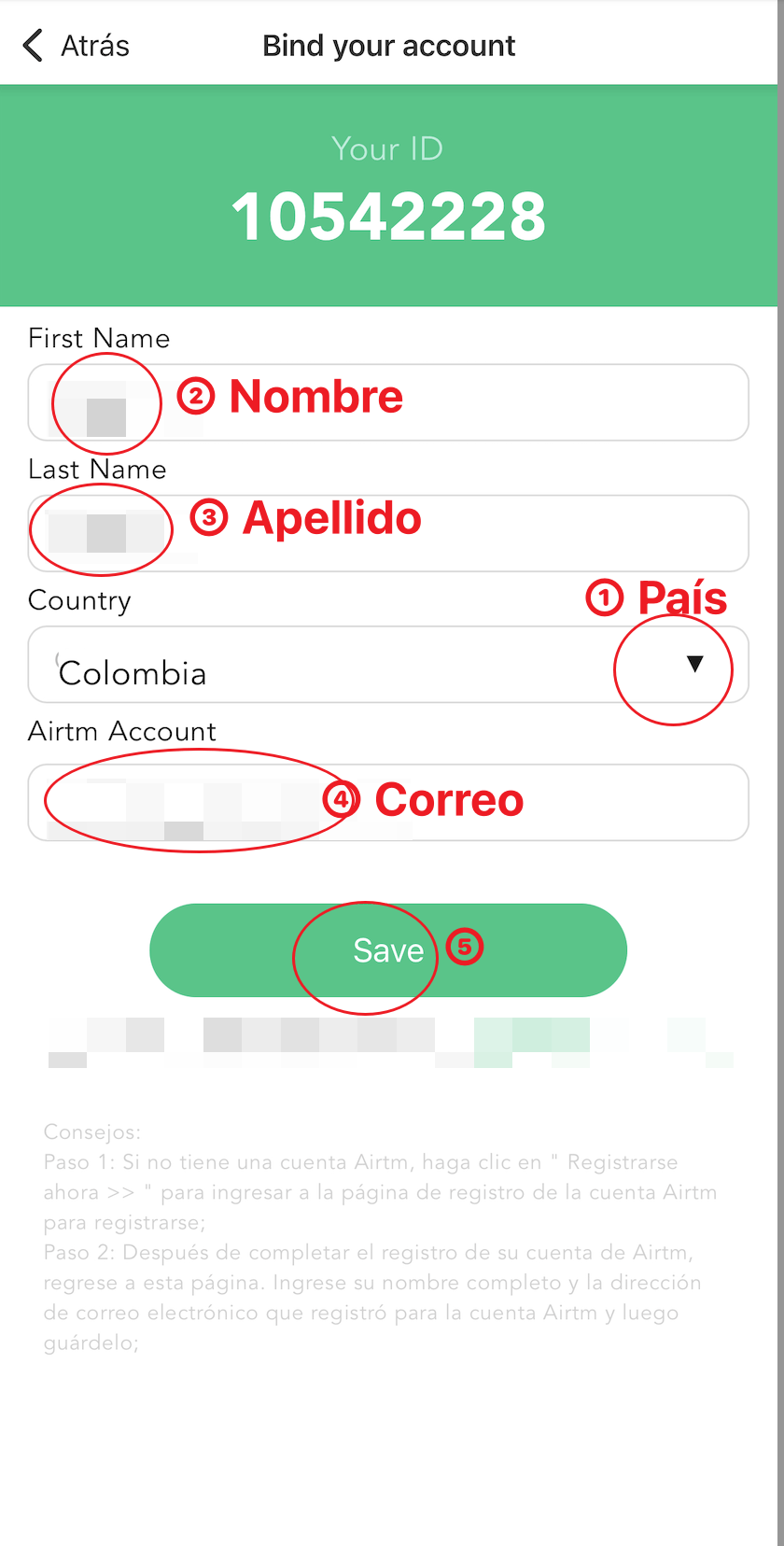 Vincula datos de pago airtm - yaar live app